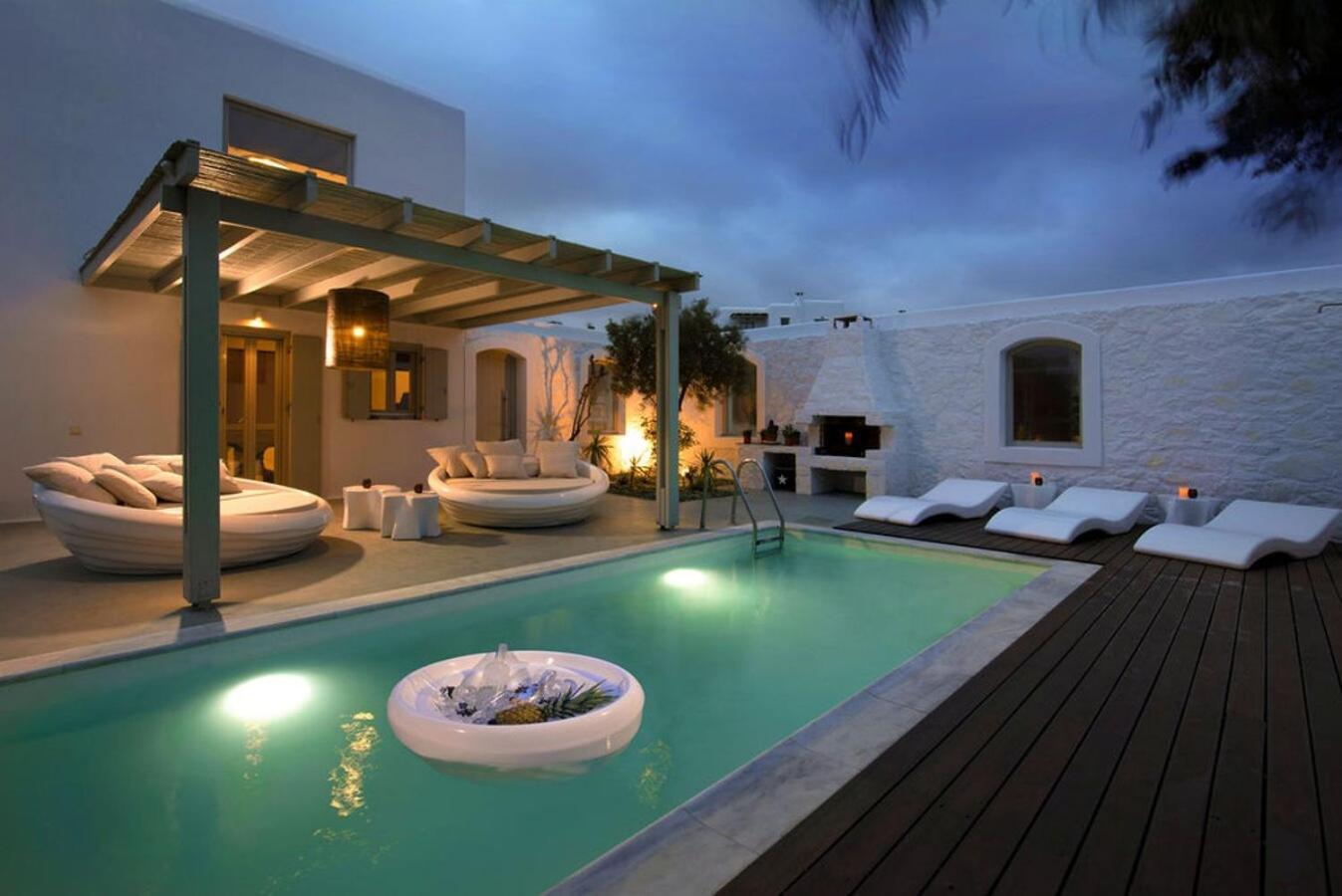 Villa Dafni 4Bed With Pool In Kalafatis Spilia Mykonos Town Exterior foto