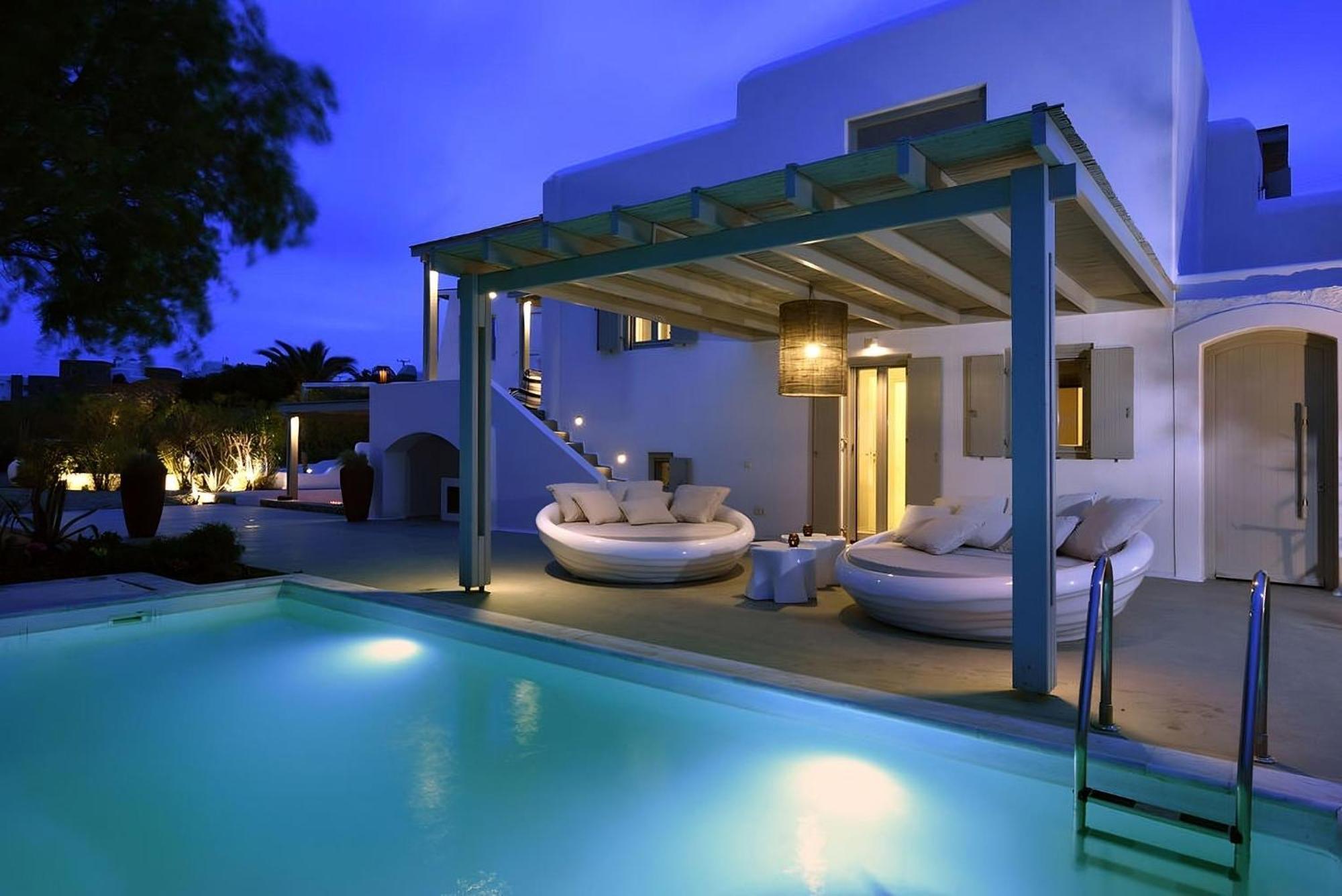 Villa Dafni 4Bed With Pool In Kalafatis Spilia Mykonos Town Exterior foto