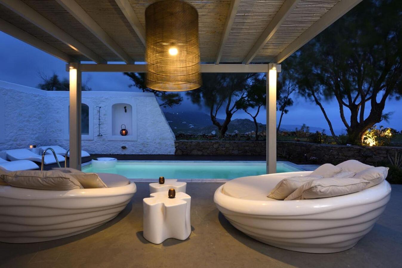 Villa Dafni 4Bed With Pool In Kalafatis Spilia Mykonos Town Exterior foto