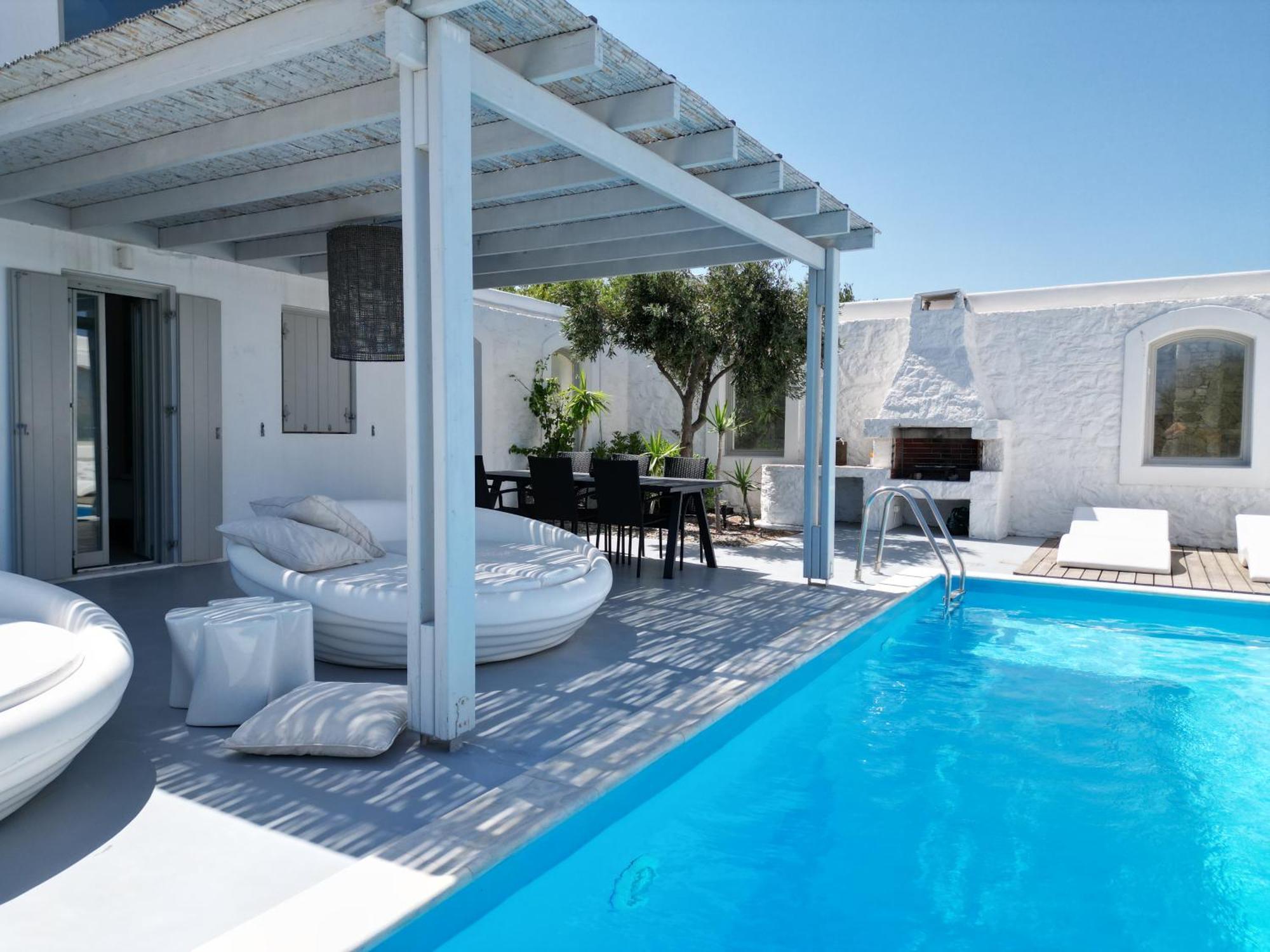 Villa Dafni 4Bed With Pool In Kalafatis Spilia Mykonos Town Exterior foto