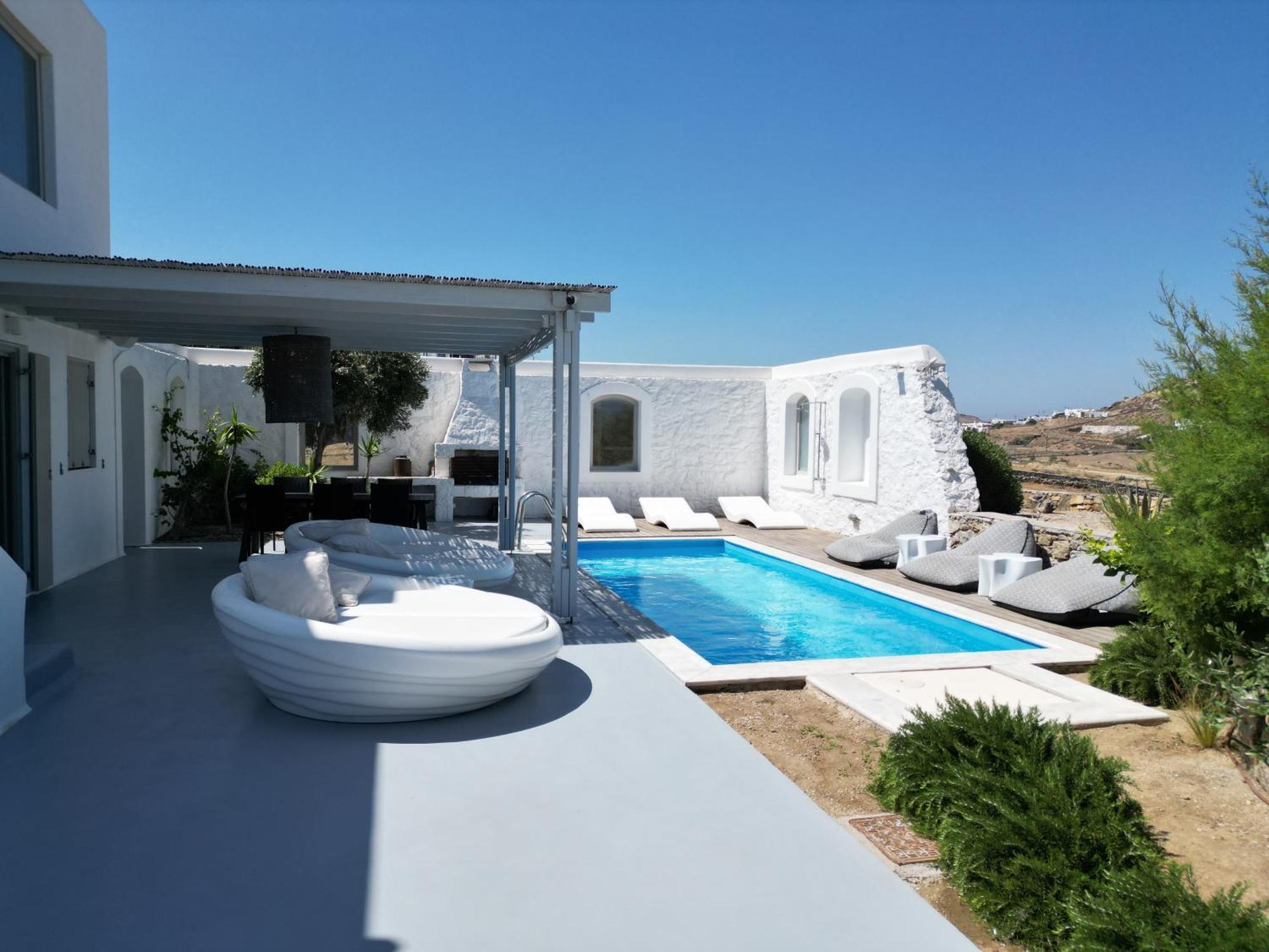 Villa Dafni 4Bed With Pool In Kalafatis Spilia Mykonos Town Exterior foto