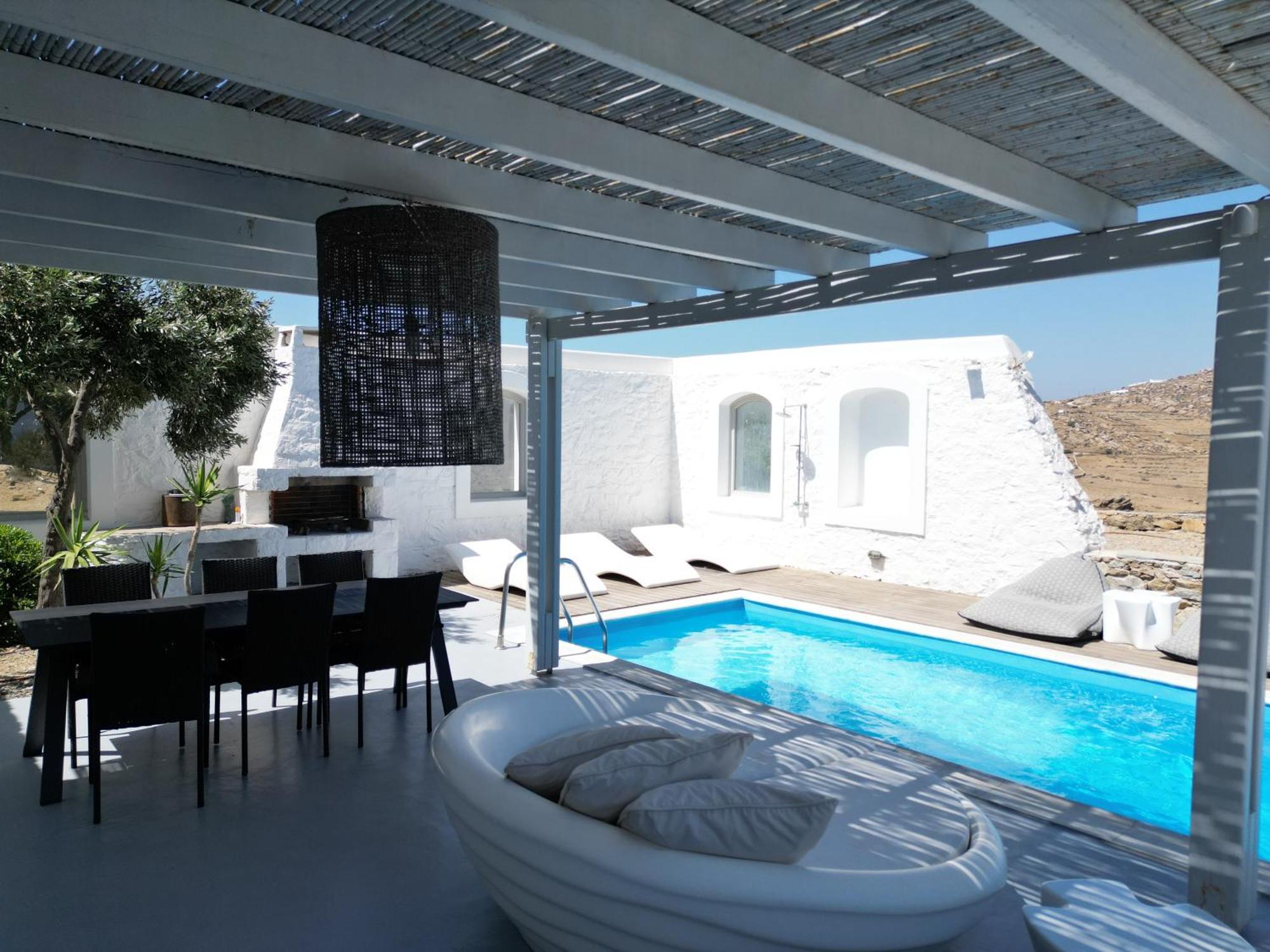 Villa Dafni 4Bed With Pool In Kalafatis Spilia Mykonos Town Exterior foto